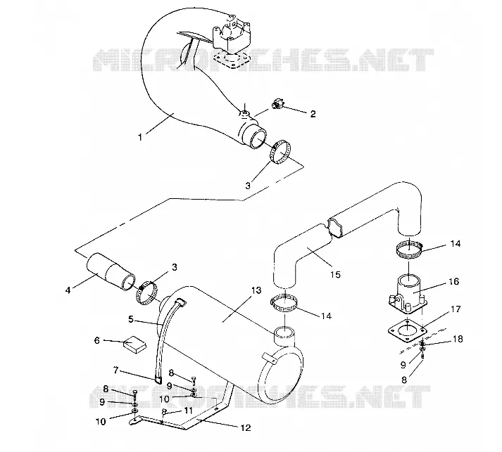 ABGASSYSTEM SL 750 B944070 (4927012701015A)