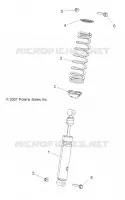 SUSPENSION, FRONT SHOCK