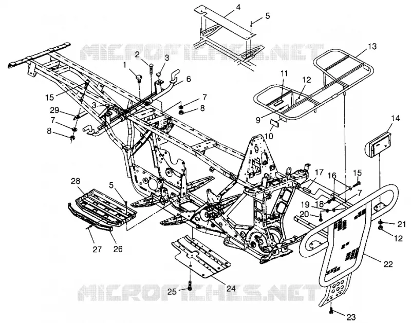 BUMPER / GEPÄCHTRÄGER MOUNTING BIG BOSS 6X6 400L W97AE38A (4940814081A007)