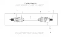 ANTRIEB, DRIVE SHAFT, FRONT (TO 2/15/16)