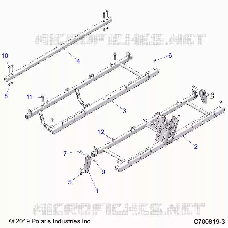 CHASSIS, SITZ SUPPORTS- G21GMH99AL/BL (C700819-3)