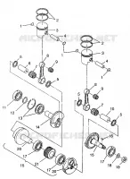 KOLBEN   KURBELWELLE WIDETRAK LX 0972065 AND  EUROPEAN WIDETRAK LX E972065 (4938223822C010)