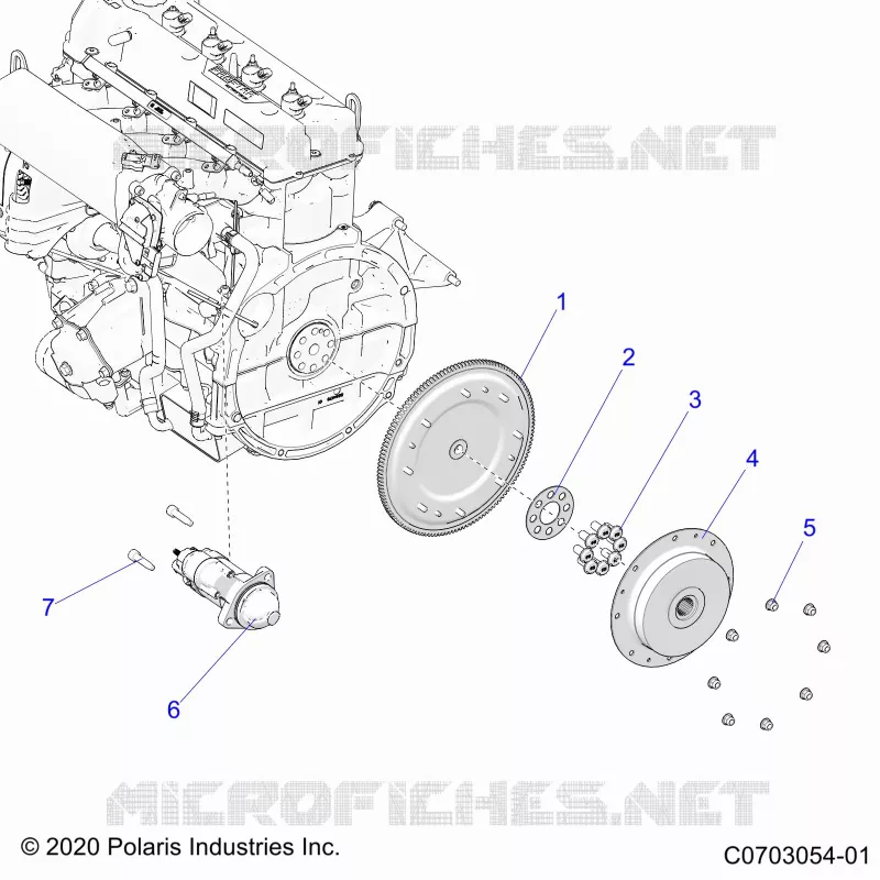 ANLASSER, FLYWHEEL