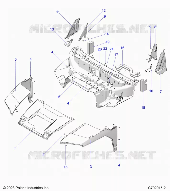 HAUBE, LINER, FRONT FENDERS, A PILLARS