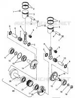 KOLBEN   KURBELWELLE 500 EFI SKS 0962574, 500 EFI RMK 0962974, AND EUROPEA (4931983198C011)