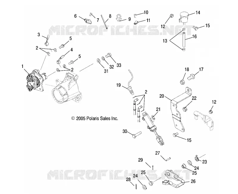 MASTER CYLINDER, REAR AND FOOT PEDAL