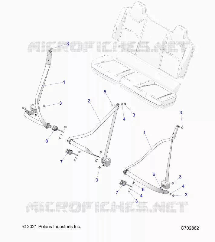 SITZ BELT MOUNTING, REAR