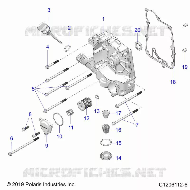 CRANKCASE COVER ASM, RIGHT