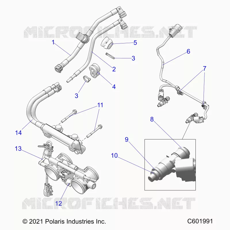 KRAFTSTOFFSYSTEM, RAIL, LINES AND THROTTLE BODY