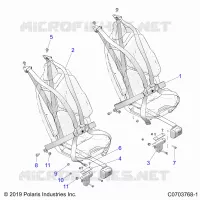 SITZ BELT MOUNTING, PREMIUM/ULTIMATE
