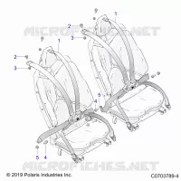 SITZ BELT MOUNTING, REAR, 6 POINT