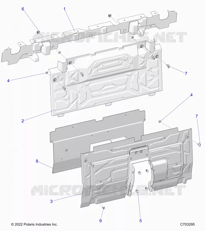 KAROSSERIE HINTEN CLOSEOFF, CENTER PANELS