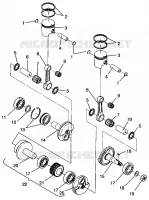 KOLBEN   KURBELWELLE 500 CARB 0962764, 500 CARB SKS 0962564,  EUROPEAN 500 (4931873187C014)