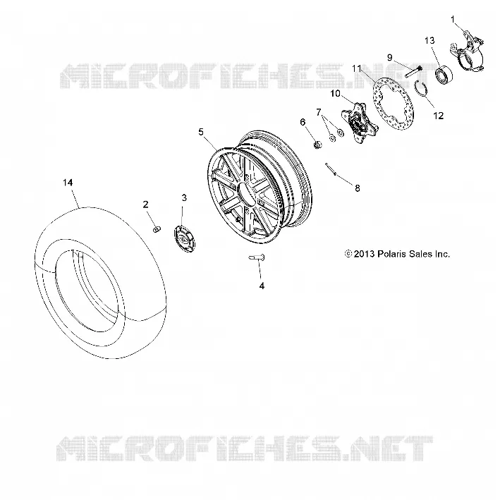 RADS, FRONT AND HUB