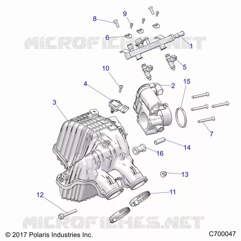 ENGINE, LUFTEINLASS MANIFOLD