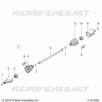 DRIVE TRAIN, GETRIEBE VORNE SHAFT