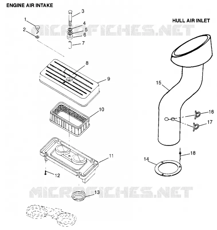 LUFTEINLASS/HULL AIR INLET (INTL. SL 700/INTL. DELUXE) INTL. SL 700 I (4940874087B010)