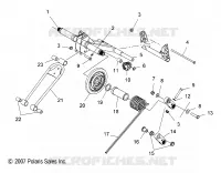 SUSPENSION, HINTER Drehmomentarm, U.S.