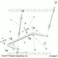 SUSPENSION, REAR STABILISATORSTANGE