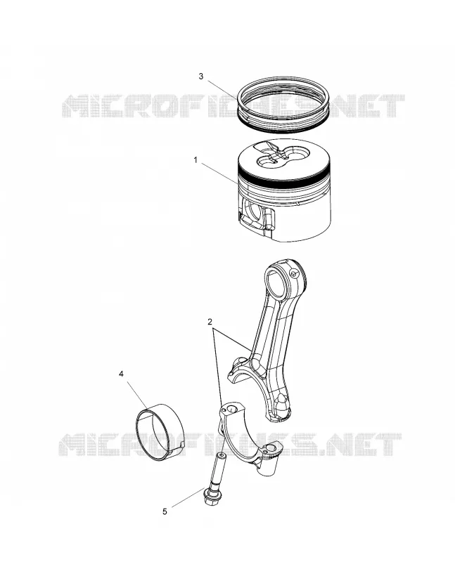 MOTOR, CONNECTING ROD AND KOLBEN SET