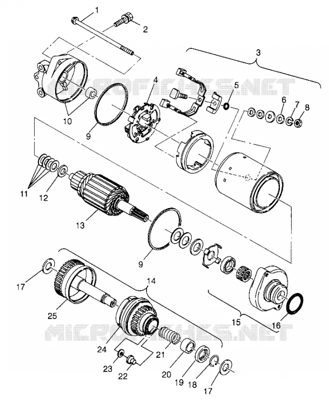 ANLASSER SL 700 B974071, Intl. SL 700 I974071, SL 700 Deluxe B974072 (4940874087C013)