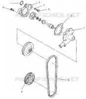 WASSERPUMPE 440 XCR 0941760 (4925182518034A)