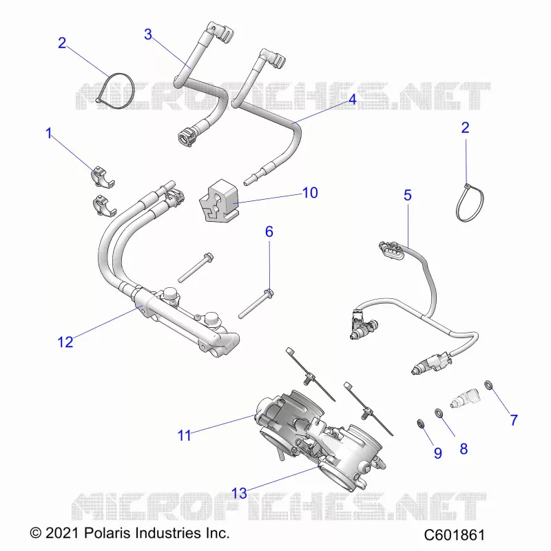 KRAFTSTOFFSYSTEM, RAIL, LINES AND THROTTLE BODY