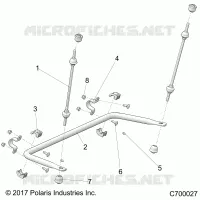 SUSPENSION, REAR STABILISATORSTANGE