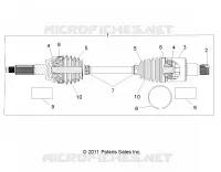 ANTRIEB, REAR HALF SHAFT (TO 4/25/16)