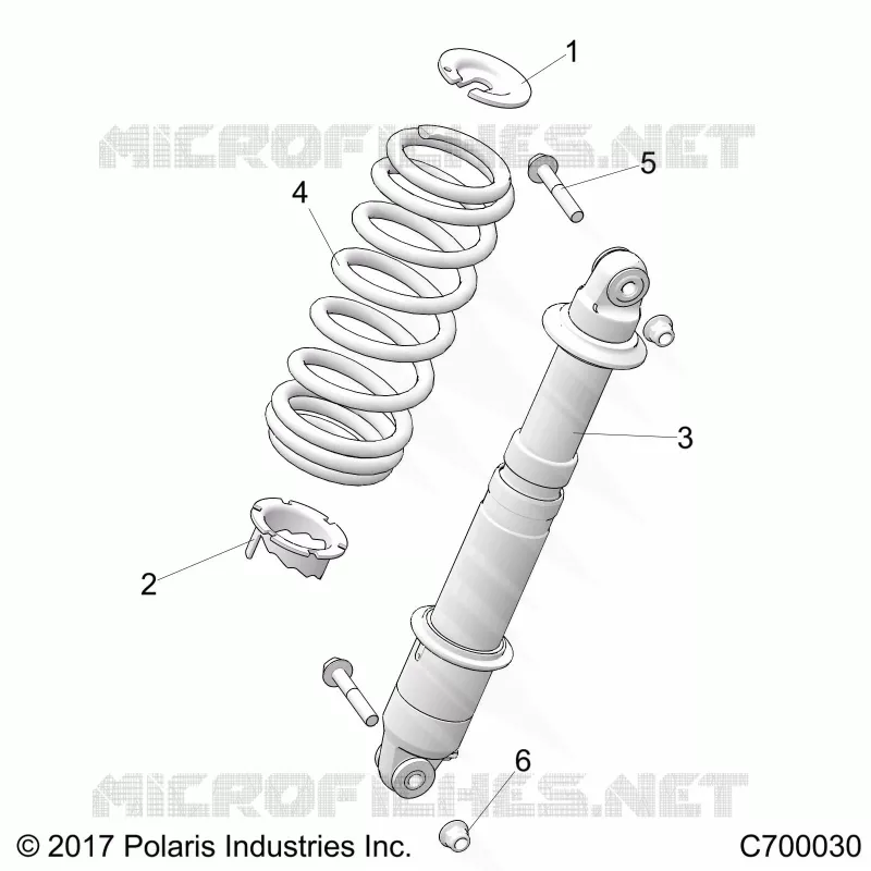 SUSPENSION, REAR SHOCK MOUNTING
