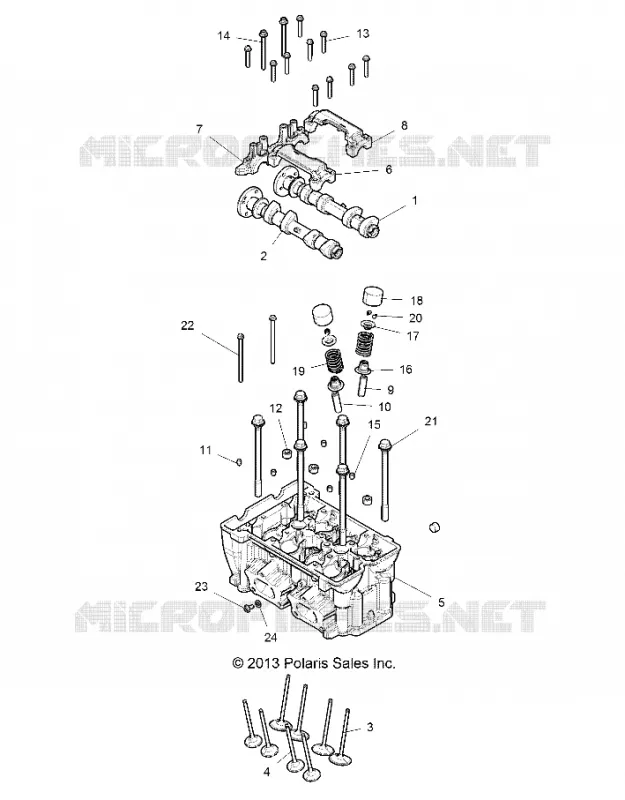 ENGINE, ZYLINDERKOPF AND VALVES