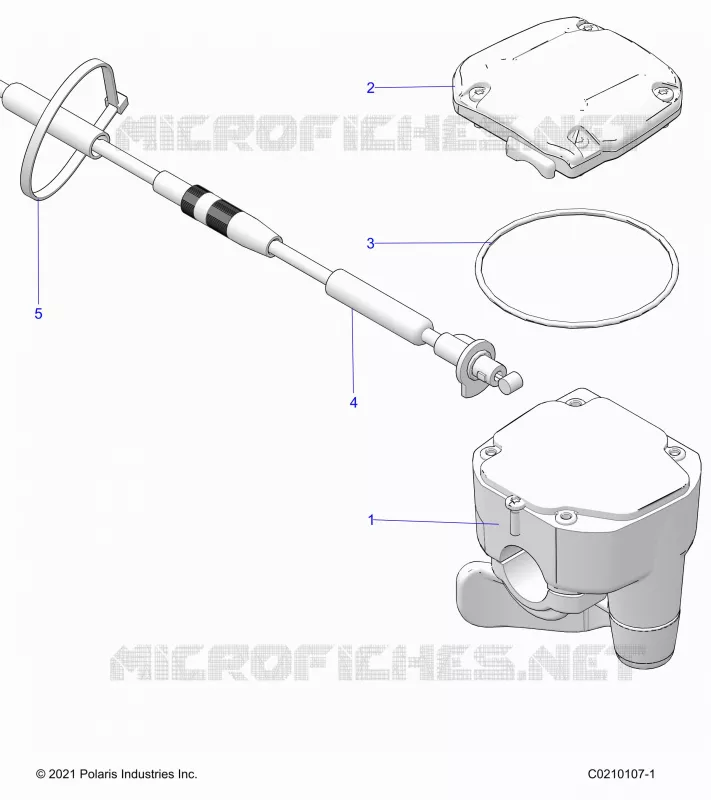 LENKUNG, CONTROLS, THROTTLE ASM. AND CABLE