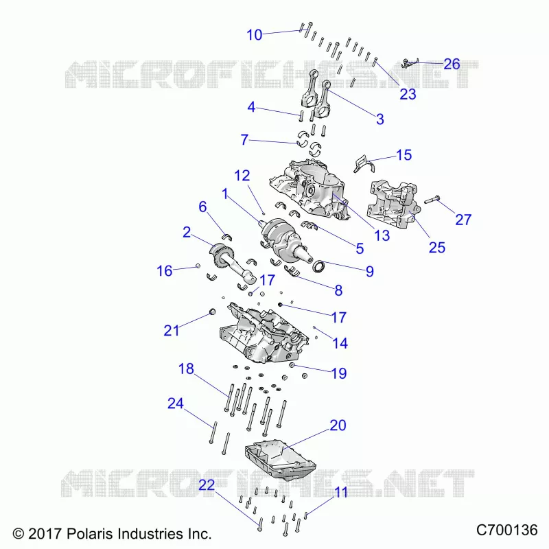 ENGINE, CRANKCASE AND KURBELWELLE