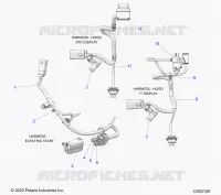 ELEKTRIC, WIRE HARNESS, HOOD, ELEC. START