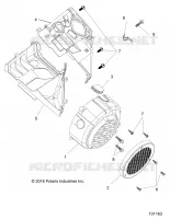 ENGINE, FAN COVER AND ABSCHIRMRAHMEN COMP
