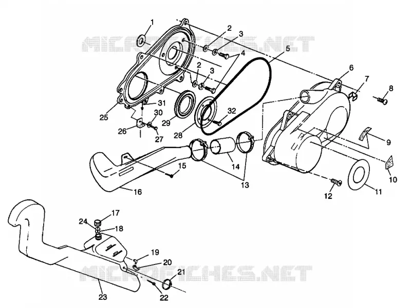 CLUTCH COVER SPORT 400L W98BA38C (4947234723C003)