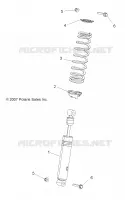 SUSPENSION, FRONT SHOCK