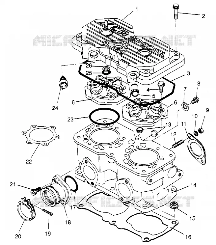 ZYLINDER 440 XCR SP 0961760 (4931583158C008)