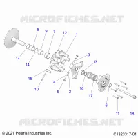 ANTRIEB, PRIMARY CLUTCH -Z22NAK99AK/AR/BK/BR/NAV99AK/AR/BK/BR (C1323317-01)