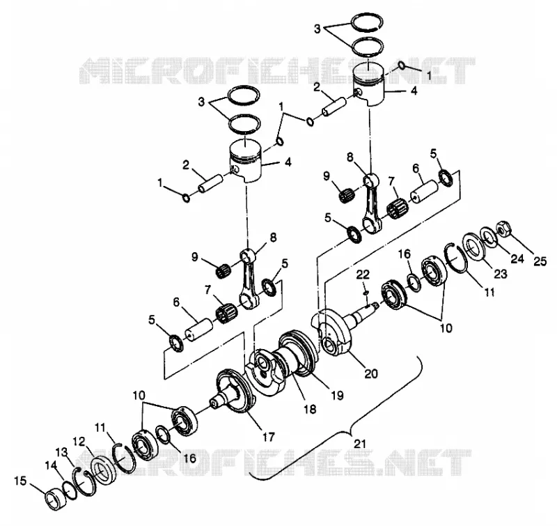 KURBELWELLE   KOLBEN SLT 700 B974572 (4941124112C003)