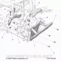 CHASSIS, FRONT GEARCASE AND BUMPER VORNE