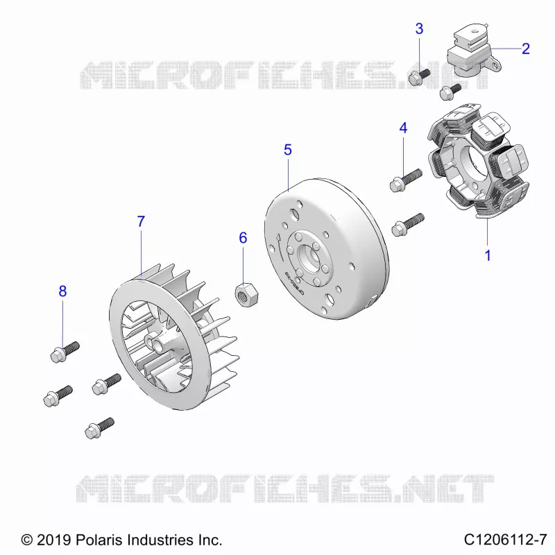 ENGINE, STATOR AND FLYRAD