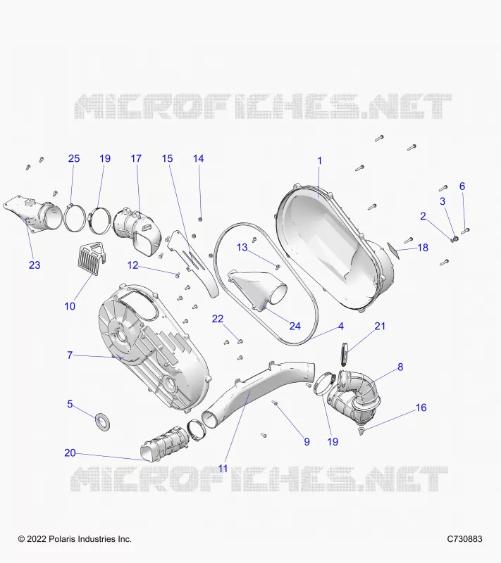 ANTRIEB, CLUTCH COVER AND DUCTING