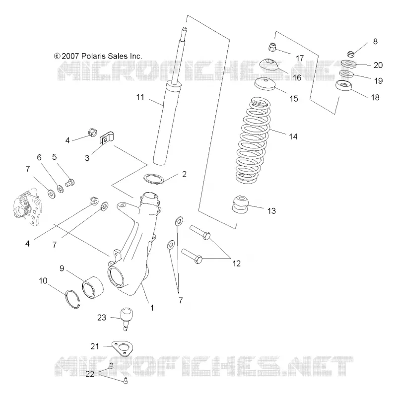 FRONT SUSPENSION STREBE