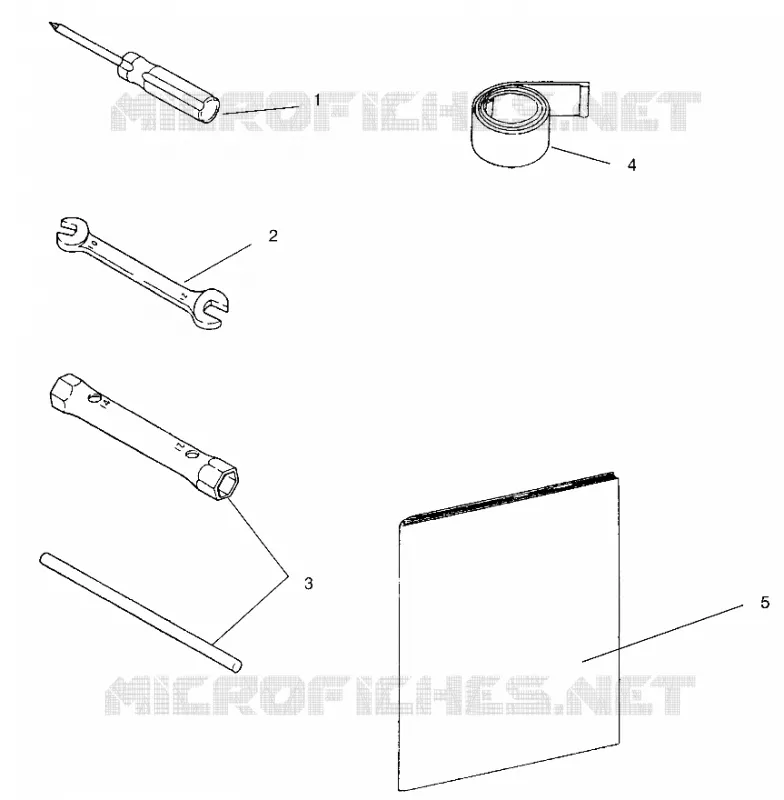 TOOL KIT LITE GT 0963133 AND EUROPEAN LITE GT E963133 (4933083308A014)