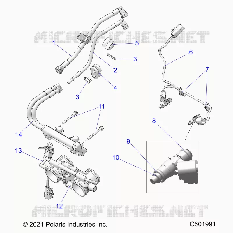 KRAFTSTOFFSYSTEM, RAIL, LINES AND THROTTLE BODY