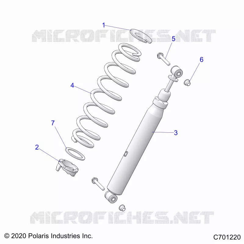 SUSPENSION, REAR SHOCK MOUNTING