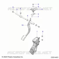 CONTROLS, FOOT CONTROLS AUTO- T23AAFGB/HB/PGD/HD/RGB/HB ALL OPTIONEN  (C0514451)