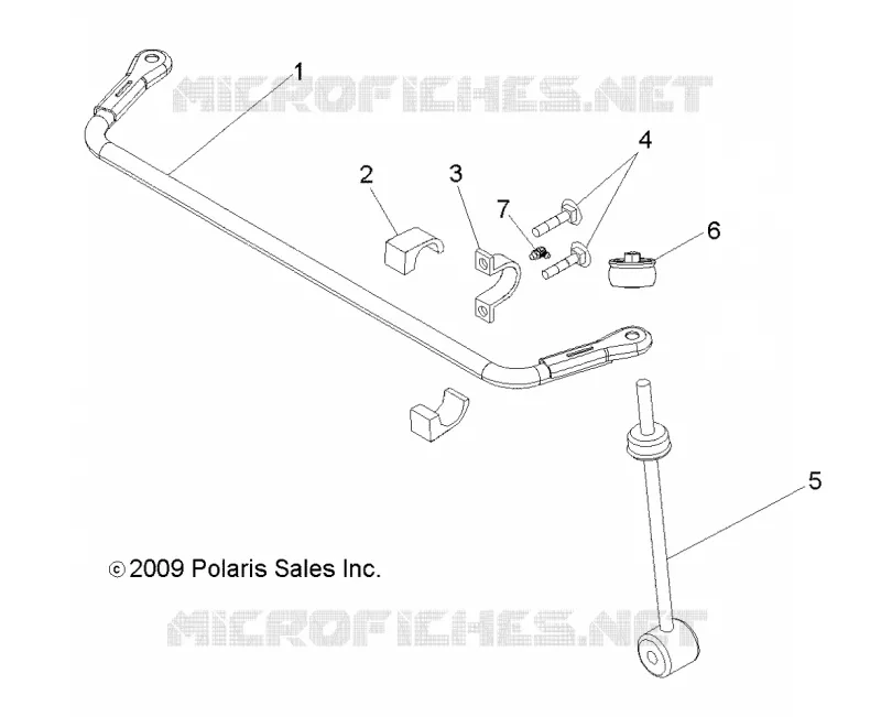 SUSPENSION, REAR STABILISATORSTANGE
