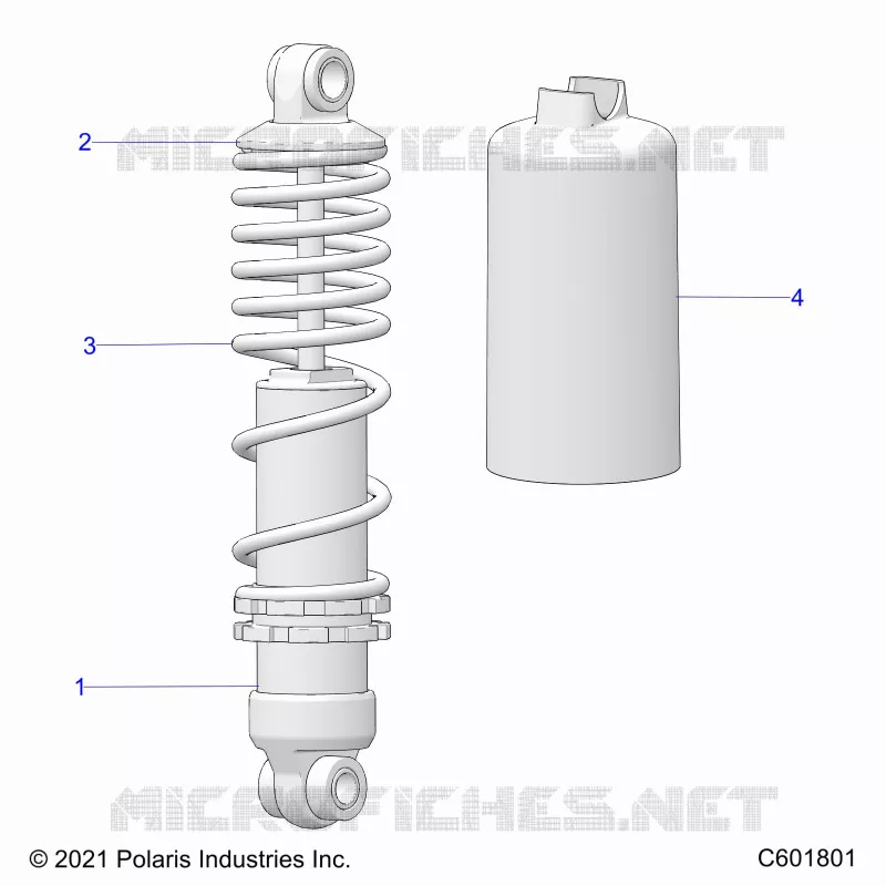 SUSPENSION, FRONT SHOCK TRACK